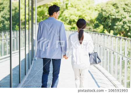 Couple enjoying sightseeing at their destination Couple enjoying sightseeing at their destination 106591993