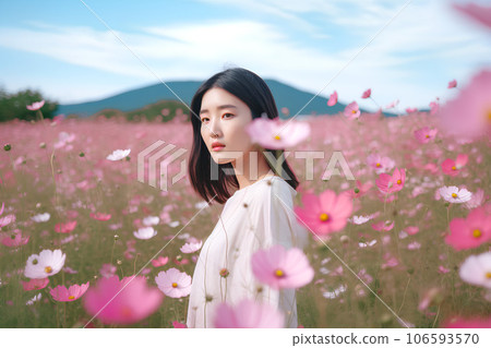 秋櫻花與女性AI一代 106593570