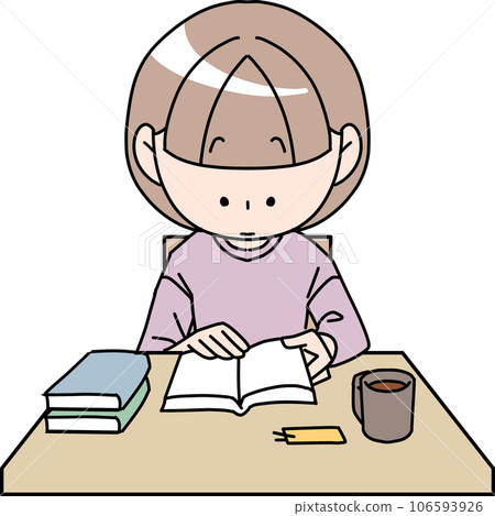 girl reading 106593926