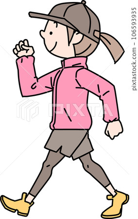 Woman walking 106593935