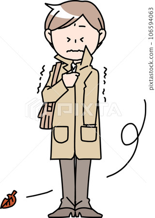 Freezing working man 106594063