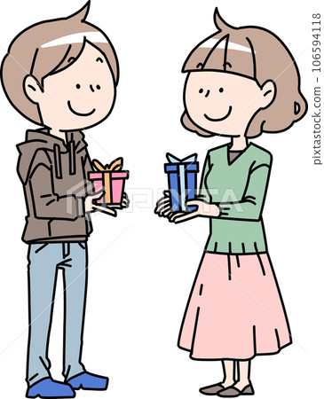 男人和女人交換禮物 男人和女人交換禮物 106594118