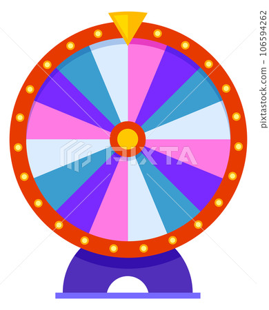 Prize winning roulette color icon. Fortune wheel Prize winning roulette color icon. Fortune wheel 106594262