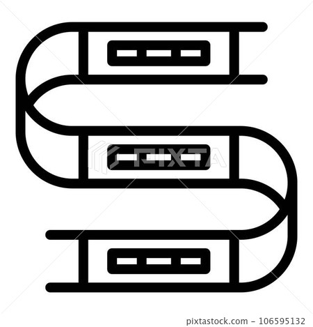 Led strip neon icon. Outline led strip neon vector icon for web design isolated on white background Led strip neon icon. Outline led strip neon vector icon for web design isolated on white background 106595132
