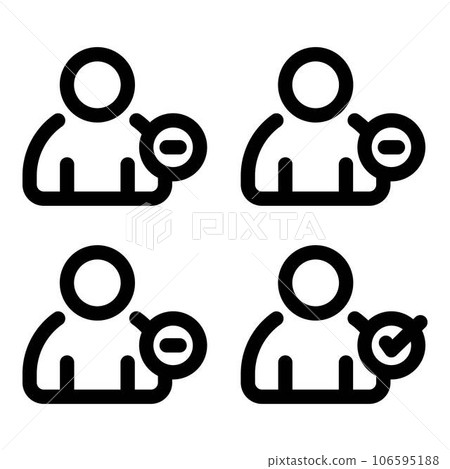 Worker request icon. Outline worker request vector icon for web design isolated on white background Worker request icon. Outline worker request vector icon for web design isolated on white background 106595188