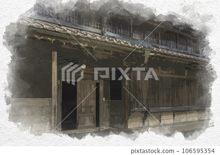 水彩風格智頭市景 鳥取縣八頭郡智頭町 水彩風格智頭市景 鳥取縣八頭郡智頭町 106595354