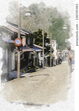 Watercolor-style Chizu Traffic Inaba Highway Chizu-cho, Yazu-gun, Tottori Prefecture Watercolor-style Chizu Traffic Inaba Highway Chizu-cho, Yazu-gun, Tottori Prefecture 106595465