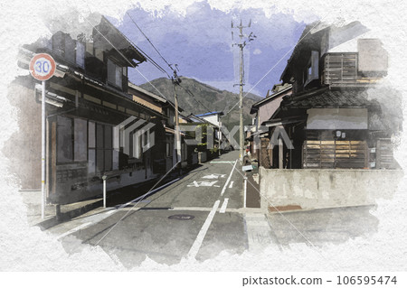 水彩風格的智頭交通 稻葉公路 鳥取縣八頭郡智頭町 水彩風格的智頭交通 稻葉公路 鳥取縣八頭郡智頭町 106595474