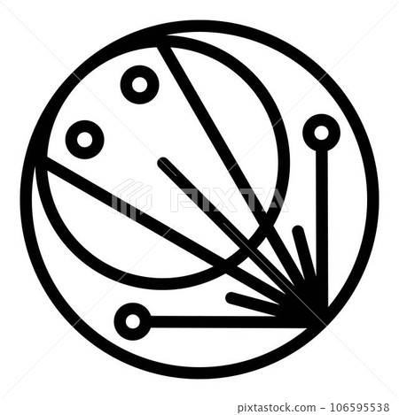 Devil moon icon. Outline devil moon vector icon for web design isolated on white background Devil moon icon. Outline devil moon vector icon for web design isolated on white background 106595538