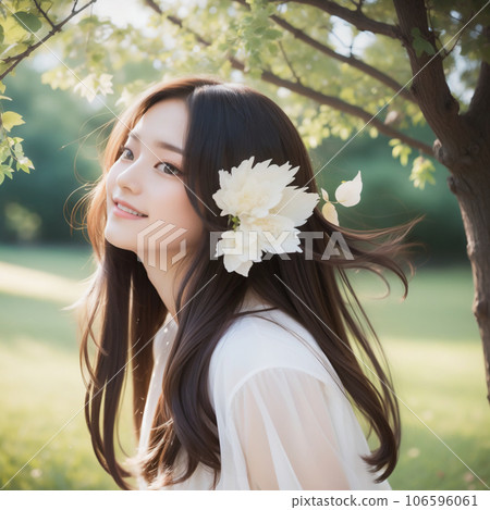 beautiful young smiling woman 106596061
