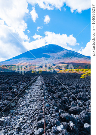 燒橋熔岩流和岩手山（秋季） 106596257