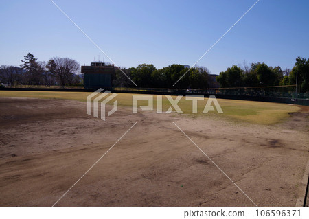 Baseball field, grass baseball field, youth baseball practice field Baseball field, grass baseball field, youth baseball practice field 106596371