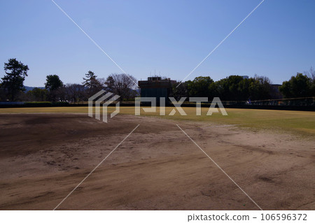 Baseball field, grass baseball field, youth baseball practice field Baseball field, grass baseball field, youth baseball practice field 106596372
