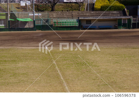 Baseball field, grass baseball field, youth baseball practice field Baseball field, grass baseball field, youth baseball practice field 106596378