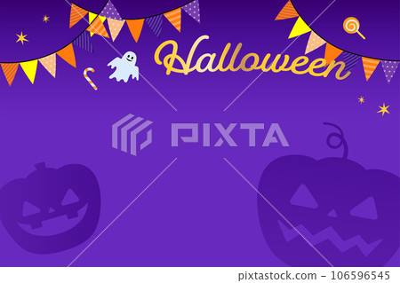 Halloween illustration frame (purple) Halloween illustration frame (purple) 106596545