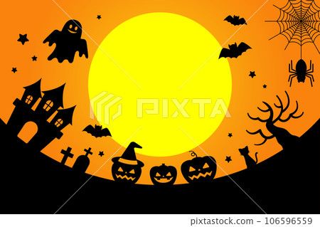 萬聖節插畫框（橙色） 106596559