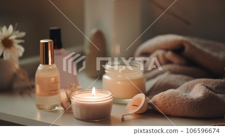 Aroma candles and skin care goods/spa (bedroom/room) 106596674
