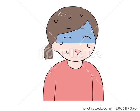 一位身穿樸素上衣的年輕女子,臉上帶著苦澀的微笑,內心充滿不安。 一位身穿樸素上衣的年輕女子,臉上帶著苦澀的微笑,內心充滿不安。 106597056