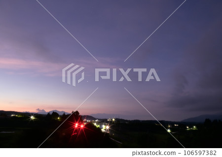 Sirius shines when the sky turns white in Kobuchizawa-cho, Hokuto City Sirius shines when the sky turns white in Kobuchizawa-cho, Hokuto City 106597382