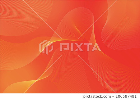 Abstract image of red waveform. Background material that gives a hot and passionate impression. 106597491