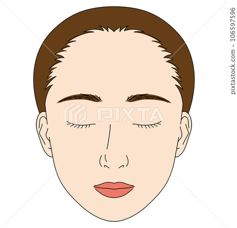 face closed eyelids face closed eyelids 106597596