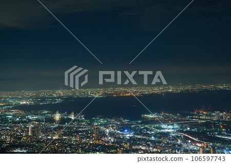 [兵庫縣] 9月：攀登神戶摩耶山，從菊星台眺望山頂的景色 - 日本三大夜景 - 106597743