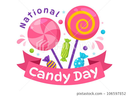 National Candy Day Vector Illustration with Different Types of Candies and Sweets in Flat Cartoon Hand Drawn Background Design Templates National Candy Day Vector Illustration with Different Types of Candies and Sweets in Flat Cartoon Hand Drawn Background Design Templates 106597852