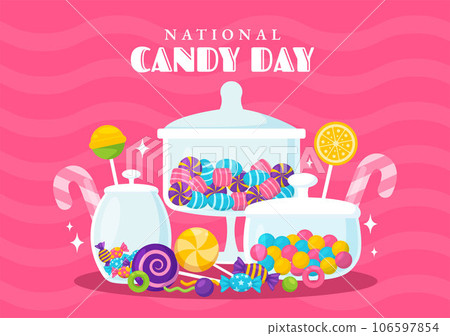 National Candy Day Vector Illustration with Different Types of Candies and Sweets in Flat Cartoon Hand Drawn Background Design Templates National Candy Day Vector Illustration with Different Types of Candies and Sweets in Flat Cartoon Hand Drawn Background Design Templates 106597854