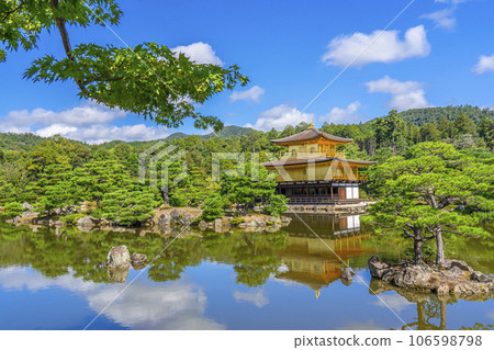 Landscape of Kinkakuji (Rokuonji) in summer Landscape of Kinkakuji (Rokuonji) in summer 106598798