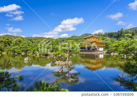 Landscape of Kinkakuji (Rokuonji) in summer Landscape of Kinkakuji (Rokuonji) in summer 106598806