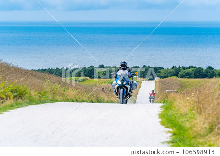 White road Misaki Soya motorcycle rider White road Misaki Soya motorcycle rider 106598913