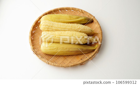 Some Corns on the basket. 106599312
