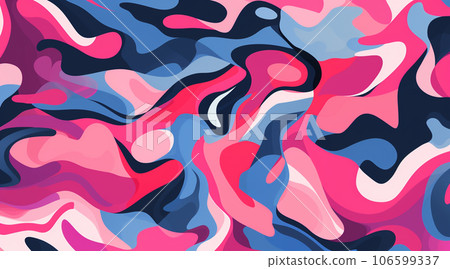 Colorful and abstract graphic material with pink main color 106599337