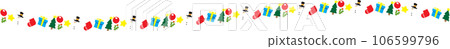 The Christmas Boarder line for holiday concept 106599796