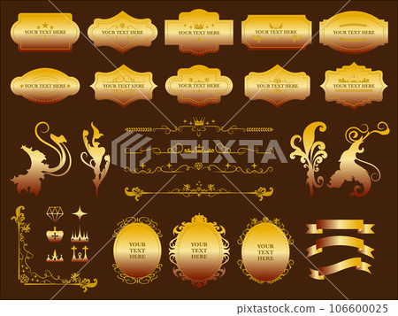 Elegant frame and material set G 106600025