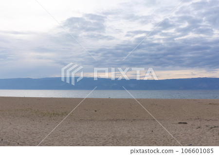 Baikal Lake Long Sand Olkhon Beach Baikal Lake Long Sand Olkhon Beach 106601085