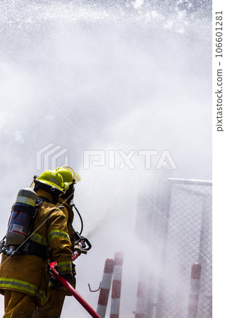 Fireman on the fire 106601281