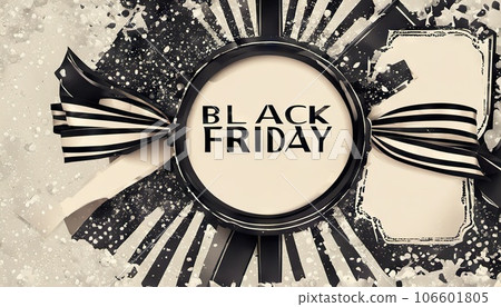 Black friday sale tag with black bow bow vintage background, sales tag and template shopping label on paper. special offer. vintage. Black friday sale tag with black bow bow vintage background, sales tag and template shopping label on paper. special offer. vintage. 106601805