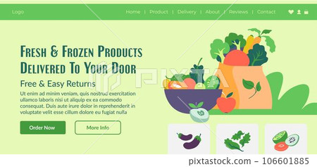 Fresh and frozen products delivered to your door Fresh and frozen products delivered to your door 106601885