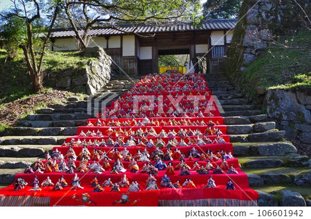 Asakura Akizuki Castle ruins Nagaya gate decoration Asakura Akizuki Castle ruins Nagaya gate decoration 106601942