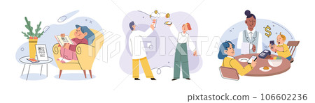 Cashless payment. Vector illustration. Cashless payments help streamline payment process and reduce waiting times Mobile wallets are protected by security features like fingerprint or facial Cashless payment. Vector illustration. Cashless payments help streamline payment process and reduce waiting times Mobile wallets are protected by security features like fingerprint or facial 106602236
