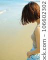 夏日海灘和時尚女人 106602302