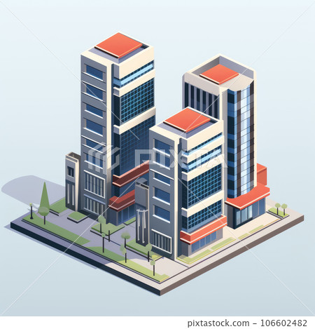 isometric city of the city 106602482