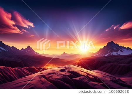 beautiful landscape abstract shiny light and glitter background 106602658