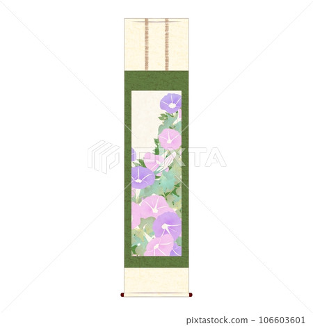Morning glory hanging scroll 4 106603601