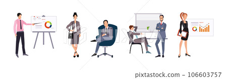 People Business Employee Character at Office Work Vector Set People Business Employee Character at Office Work Vector Set 106603757
