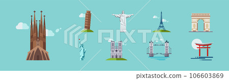 Different Famous City Landmark and Travel Destination Vector Set Different Famous City Landmark and Travel Destination Vector Set 106603869