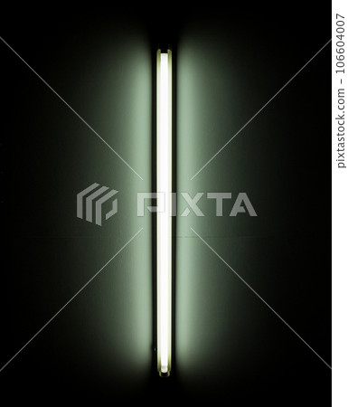 Detail of a fluorescent light tube Detail of a fluorescent light tube 106604007