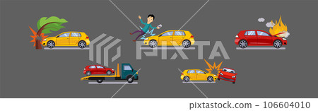 Insurance Case and Risk Security Against Unpleasant Incidents Vector Set Insurance Case and Risk Security Against Unpleasant Incidents Vector Set 106604010