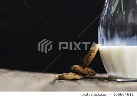 Cookies and milk in jug Cookies and milk in jug 106604611